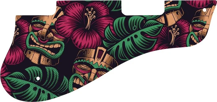 WD Custom Pickguard For Gibson 1960's ES-125 TCD #GAL01 Aloha Tiki Graphic