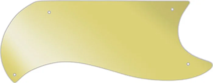 WD Custom Pickguard For Gibson 1961-1963 Half Face SG Custom #10GD Gold Mirror