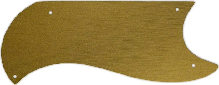 WD Custom Pickguard For Gibson 1961-1963 Half Face SG Custom #14 Simulated Brushed Gold/Black PVC