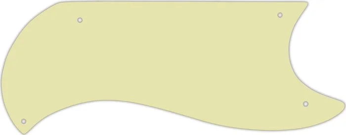 WD Custom Pickguard For Gibson 1961-1963 Half Face SG Custom #34T Mint Green Thin