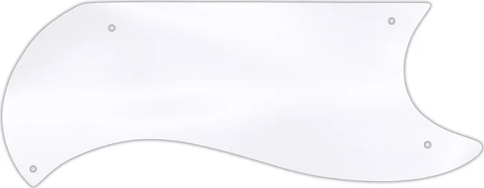 WD Custom Pickguard For Gibson 1961-1963 Half Face SG Custom #45T Clear Acrylic Thin