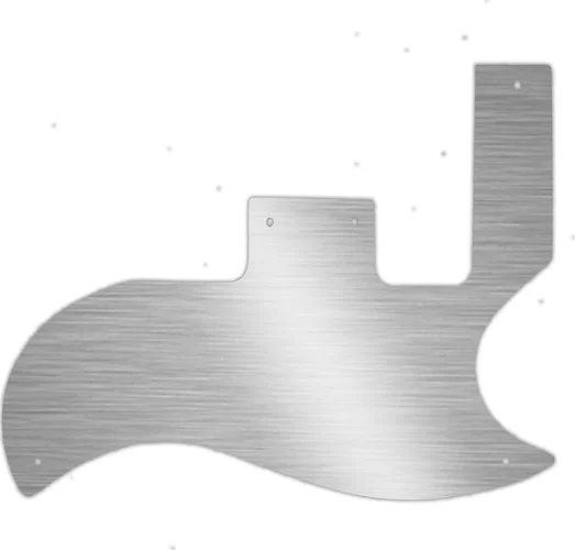 WD Custom Pickguard For Gibson 1961-1970 SG Special #13 Simulated Brushed Silver/Black PVC