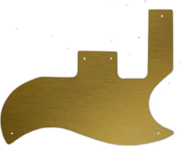 WD Custom Pickguard For Gibson 1961-1970 SG Special #14 Simulated Brushed Gold/Black PVC
