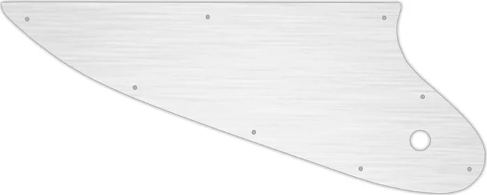 WD Custom Pickguard For Gibson 1963-1966 Thunderbird Bass #13 Simulated Brushed Silver/Black PVC