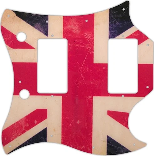 WD Custom Pickguard For Gibson 1963-1970 Full Face SG #G04 British Flag Relic Graphic