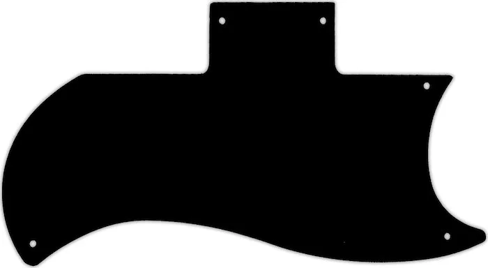 WD Custom Pickguard For Gibson 1971-Present Or 1961 Reissue Half Face SG #01T Black Thin