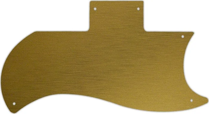 WD Custom Pickguard For Gibson 1971-Present Or 1961 Reissue Half Face SG #14 Simulated Brushed Gold/
