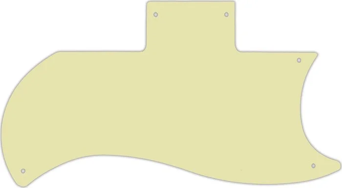 WD Custom Pickguard For Gibson 1971-Present Or 1961 Reissue Half Face SG #34 Mint Green 3 Ply