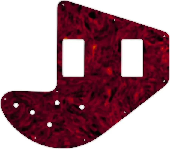 WD Custom Pickguard For Gibson 1975-1983 Ripper Bass #05T Tortoise Shell Solid (Semi-Transparent)