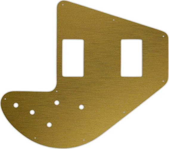 WD Custom Pickguard For Gibson 1975-1983 Ripper Bass #14 Simulated Brushed Gold/Black PVC