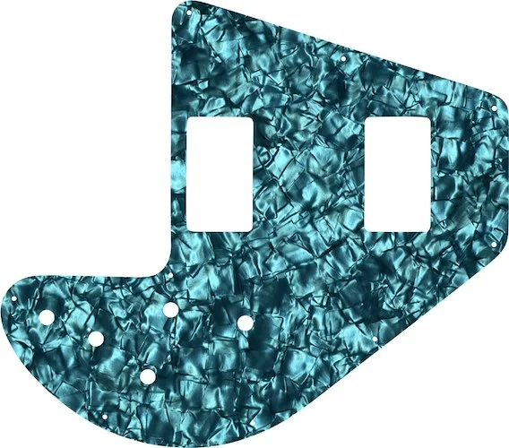 WD Custom Pickguard For Gibson 1975-1983 Ripper Bass #28AQ Aqua Pearl/Black/White/Black