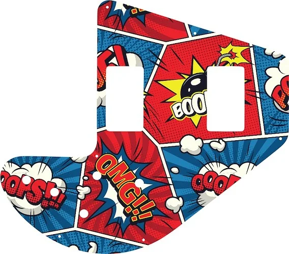 WD Custom Pickguard For Gibson 1975-1983 Ripper Bass #GCM01 Comic Book Graphic