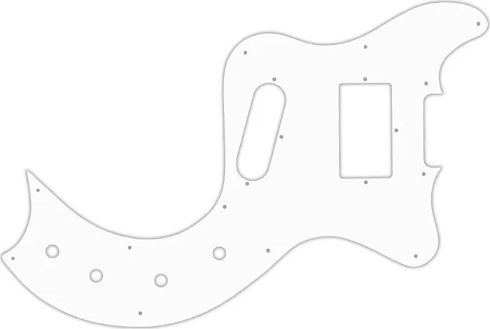 WD Custom Pickguard For Gibson 1978 Marauder #02T White Thin