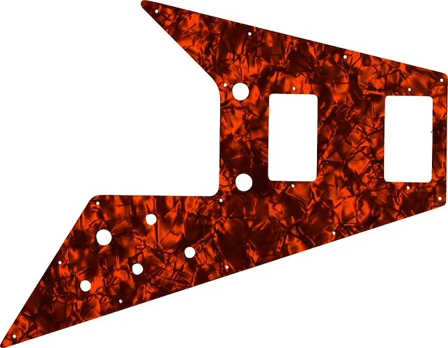 WD Custom Pickguard For Gibson 1989-2018 Flying V '67 Reissue #28OP Orange Pearl/Black/White/Black