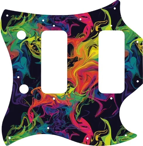 WD Custom Pickguard For Gibson 2008 SG Classic #GP01 Rainbow Paint Swirl Graphic