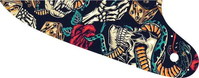 WD Custom Pickguard For Gibson 2010-2018 Reverse Firebird #GT03 Vintage Flash Tattoo Graphic