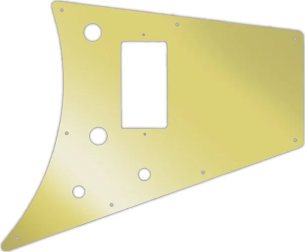 WD Custom Pickguard For Gibson 2011 Flying V Melody Maker #10GD Gold Mirror