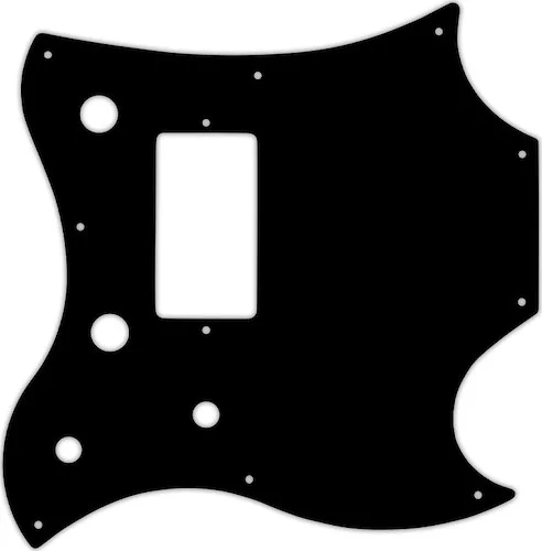 WD Custom Pickguard For Gibson 2011 SG Style Melody Maker #01 Black