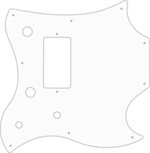 WD Custom Pickguard For Gibson 2011 SG Style Melody Maker #02 White