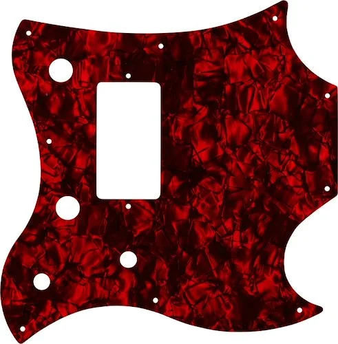 WD Custom Pickguard For Gibson 2011 SG Style Melody Maker #28DRP Dark Red Pearl/Black/White/Black