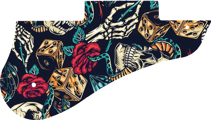 WD Custom Pickguard For Gibson 2012 Midtown Custom #GT03 Vintage Flash Tattoo Graphic