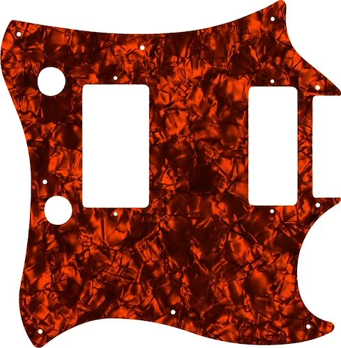 WD Custom Pickguard For Gibson 2014 Limited Edition Exclusive Run SG 24 Fret With Firebird Mini Humbucker #28OP Orange Pearl/Black/White/Black