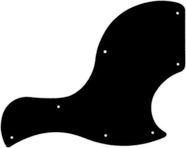 WD Custom Pickguard For Gibson 2018 SG Junior #01T Black Thin