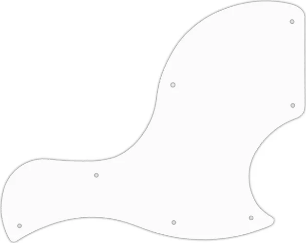 WD Custom Pickguard For Gibson 2018 SG Junior #02T White Thin