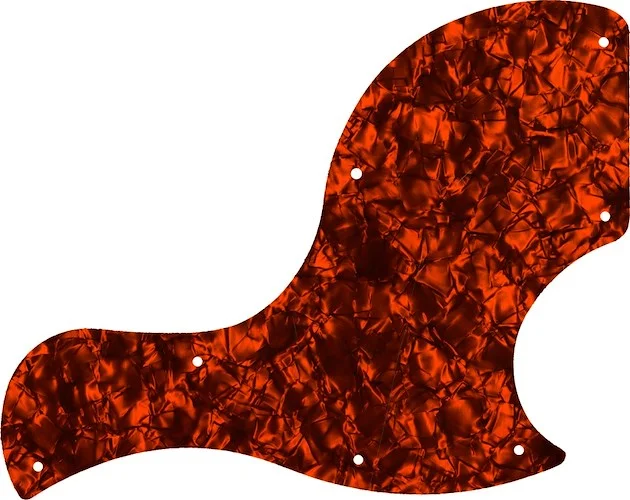 WD Custom Pickguard For Gibson 2018 SG Junior #28OP Orange Pearl/Black/White/Black