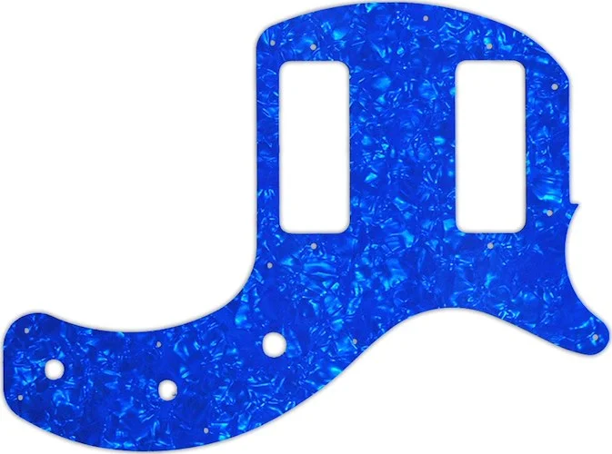 WD Custom Pickguard For Gibson 2019 Les Paul Special Tribute Double Cut #28BU Blue Pearl/White/Black