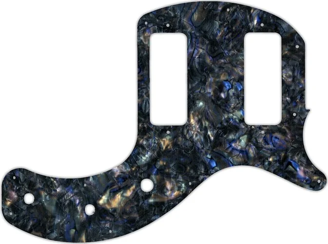 WD Custom Pickguard For Gibson 2019 Les Paul Special Tribute Double Cut #35 Black Abalone