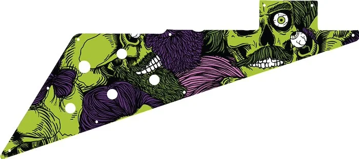 WD Custom Pickguard For Gibson 2019-Present Original Collection Flying V #GHA02 Zombeard Graphic