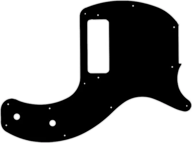 WD Custom Pickguard For Gibson 2019-Present Les Paul Junior Tribute DC #01T Black Thin