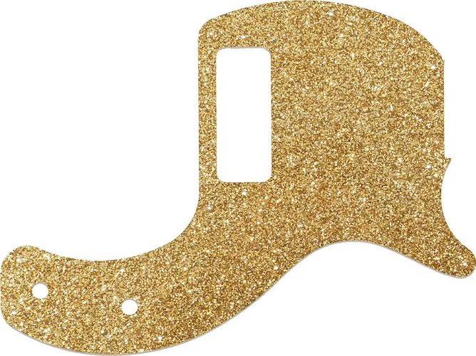 WD Custom Pickguard For Gibson 2019-Present Les Paul Junior Tribute DC #60RGS Rose Gold Sparkle 