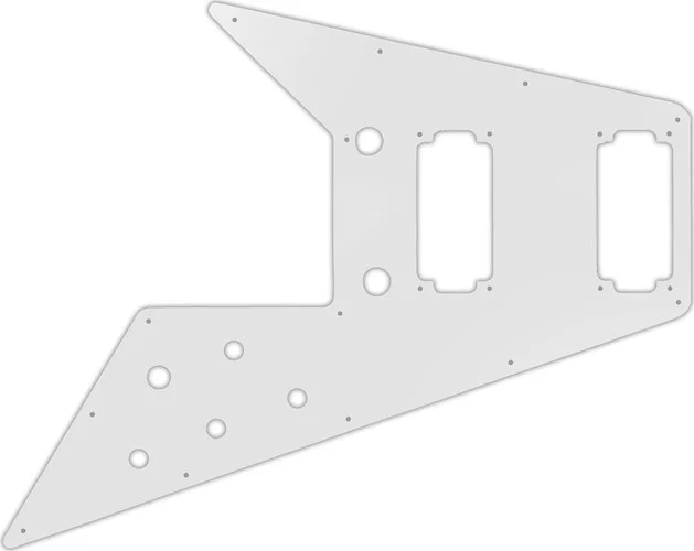 WD Custom Pickguard For Gibson 2020 Original Collection 70s Flying V #22 Translucent Milk White