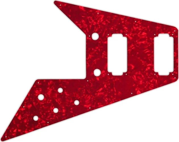WD Custom Pickguard For Gibson 2020 Original Collection 70s Flying V #28R Red Pearl/White/Black/White