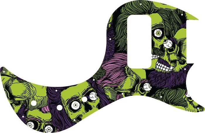 WD Custom Pickguard For Gibson 5 String EB5 Bass #GHA02 Zombeard Graphic