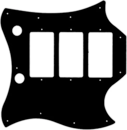 WD Custom Pickguard For Gibson "Captain" Kirk Douglas Signature Roots SG #03R Black/Red/Black