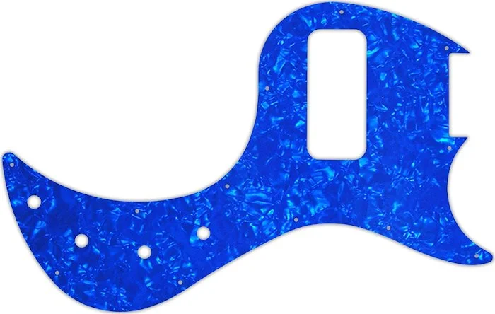 WD Custom Pickguard For Gibson EB Bass #28BU Blue Pearl/White/Black/White