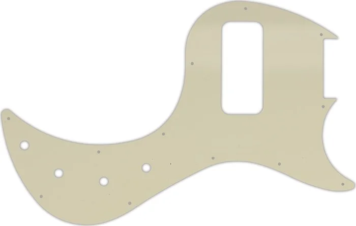 WD Custom Pickguard For Gibson EB Bass #55T Parchment Thin
