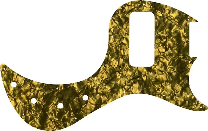 WD Custom Pickguard For Gibson EB Bass #28GD Gold Pearl/Black/White/Black