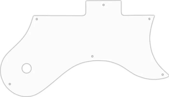 WD Custom Pickguard For Gibson L-6S #04 White/Black/White