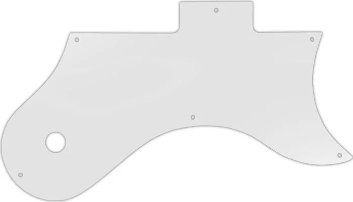 WD Custom Pickguard For Gibson L-6S #22 Translucent Milk White