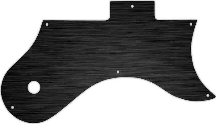WD Custom Pickguard For Gibson L-6S #27 Simulated Black Anodized