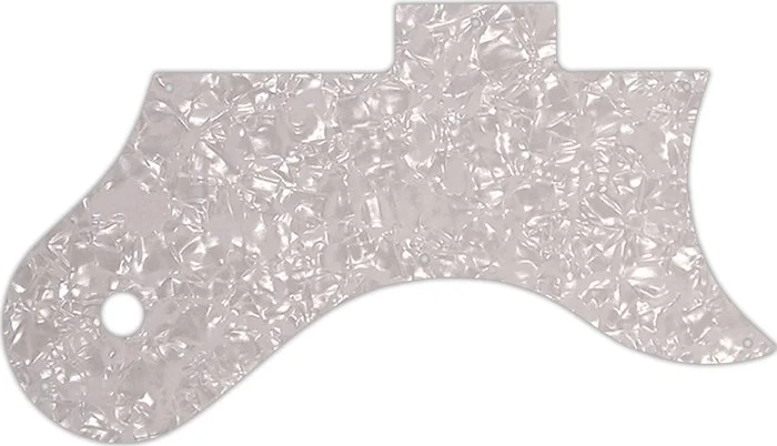 WD Custom Pickguard For Gibson L-6S #28 White Pearl/White/Black/White