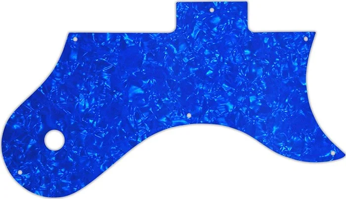 WD Custom Pickguard For Gibson L-6S #28BU Blue Pearl/White/Black/White