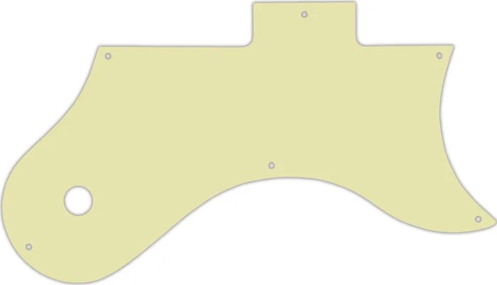 WD Custom Pickguard For Gibson L-6S #34 Mint Green 3 Ply