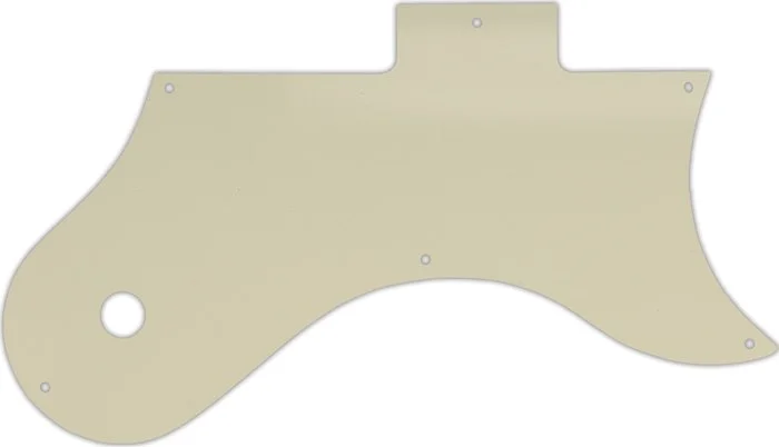 WD Custom Pickguard For Gibson L-6S #55S Parchment Solid
