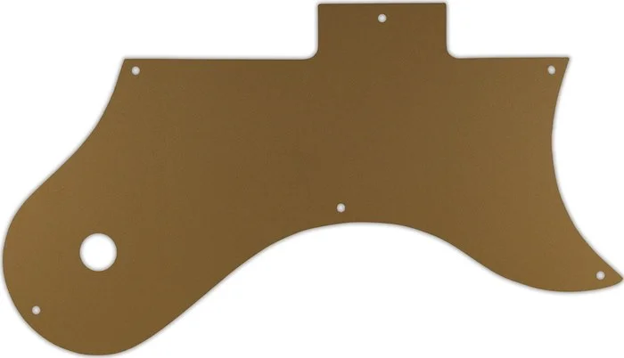 WD Custom Pickguard For Gibson L-6S #59 Gold/Clear/Gold