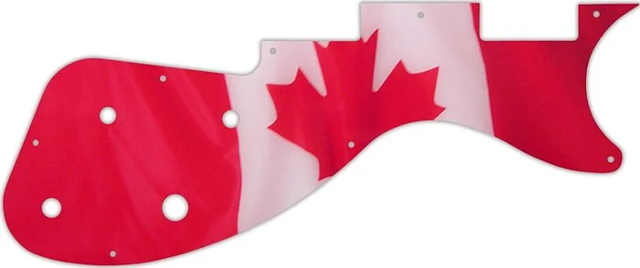 WD Custom Pickguard For Gibson M2 S-Series Les Paul #G11 Canadian Flag Graphic